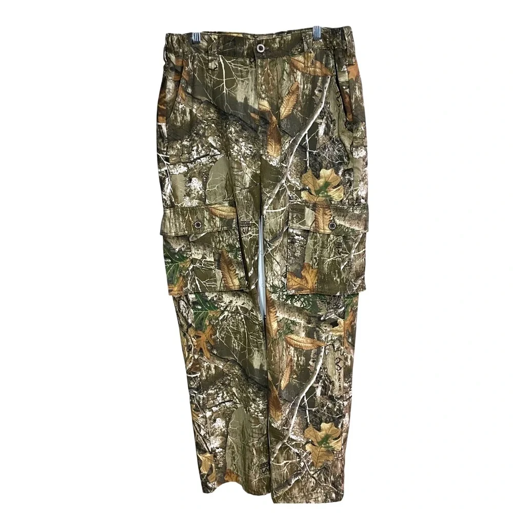 Realtree Edge Camo Cargo Pants Mens Small 28-30 Hunting 6 Pockets Tactical Pants